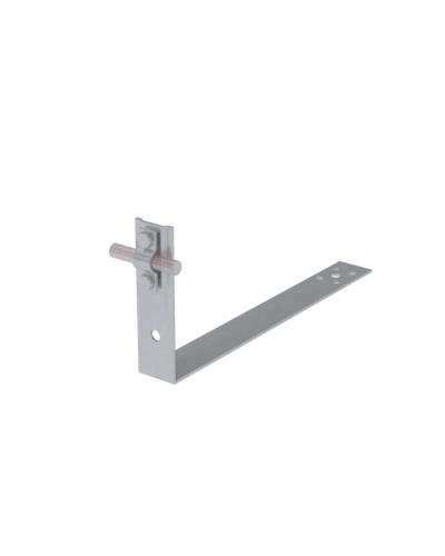 Черепичный держатель болтовой на обрешётку для прутка Ø 5-10 мм L380 мм H100 мм HD КМ-профиль (CDBO-L380-D5-10 HD) в Калининграде Крепеж Pintop.ru