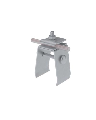 Универсальный фальцевый держатель H70 мм для прутка Ø 5-10 мм TD КМ-профиль (UFD-H70-D5-10 TD) в Калининграде Монтажные материалы Pintop.ru