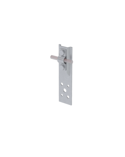 Прямой держатель болтовой для прутка Ø 5-10 мм H80 мм CU КМ-Профиль (DBP-H80-D5-10 CU) в Калининграде Монтажные материалы Pintop.ru