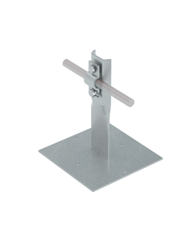 Приклееваемый держатель болтовой для прутка Ø 5-10 мм H90 мм TD КМ-Профиль (PDB-H90-D5-10 TD) в Калининграде Монтажные материалы Pintop.ru