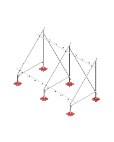 Опорная конструкция для установки нескольких солнечных панелей/коллекторов TECHNORAPTOR FOOT HD КМ-профиль (KM-TR-F-SSfMMPI-C HD) в Калининграде Системы видеонаблюдения Pintop.ru