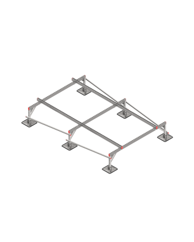 Опорная конструкция для установки оборудования TECHNORAPTOR STEELFOOT 2000х3000 тип 1 КМ-профиль (KM-TR-STF-SSEI-2000-3000-1) в Калининграде Системы видеонаблюдения Pintop.ru