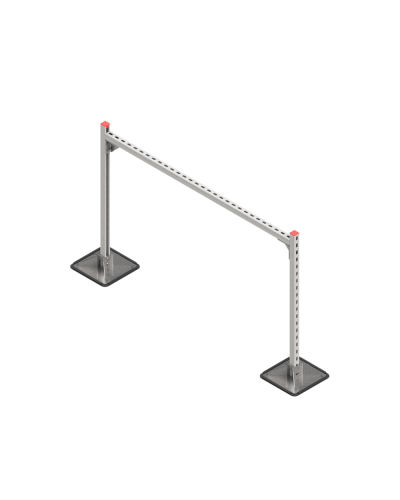 Опорная конструкция для горизонтальных прямоугольных воздуховодов и металлических лотков кабеленесущих систем TECHNORAPTOR STEELFOOT 1500х1000 КМ-профиль (KM-TR-STF-SSHRAD-1500-1000) в Калининграде Системы видеонаблюдения Pintop.ru