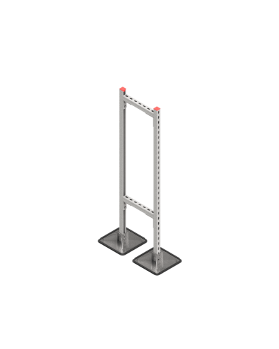 Опорная конструкция для горизонтальных прямоугольных воздуховодов и металлических лотков кабеленесущих систем TECHNORAPTOR STEELFOOT 350х1500 КМ-профиль (KM-TR-STF-SSHRAD-350-1500) в Калининграде Системы видеонаблюдения Pintop.ru