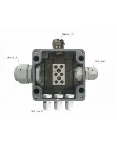 Металлическая коробка соединительная Магнито-контакт МКС 2ВК «МОРОЗ» с датчиком вскрытия корпуса (тампером), IP66/IP68 в Калининграде Распределительные коробки Pintop.ru