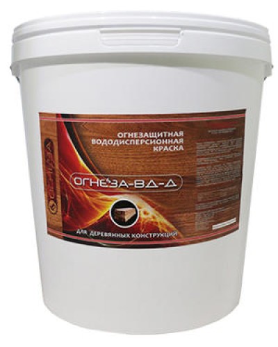 Краска огнезащитная водно-дисперсионнаявспучивающаясядля дерева Огнеза марки«ОГНЕЗА-ВД-Д» , ведро 25 кг., цвет белый в Калининграде Огнезащитные краски Pintop.ru