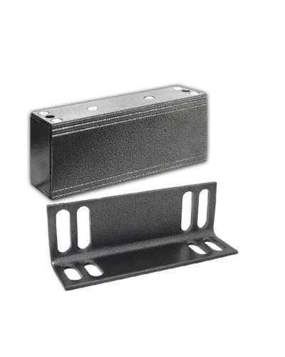 Замок электромагнитный Олевс М2-500 с уголком серебряный антик в Калининграде Электромагнитные замки Pintop.ru