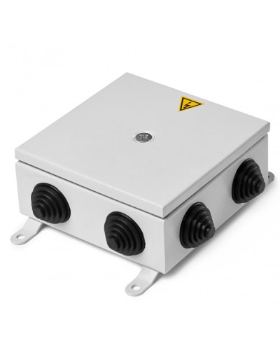 Коробка монтажная огнестойкая металлическая герметичная КМОМГ (8к х 10мм) 150х150х60 IP66 (6 вводов) ПожТехКабель (076-551) в Калининграде Распределительные коробки Pintop.ru