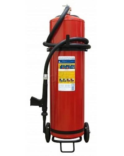 Огнетушитель ПОЖТЕХНИКА ОВП-80(з) МИГ летний (ФторПАВ) на съемн.тележке с перекр. стволом (баллон 100 л, ОТВ 80 л) в Калининграде Огнетушители Pintop.ru