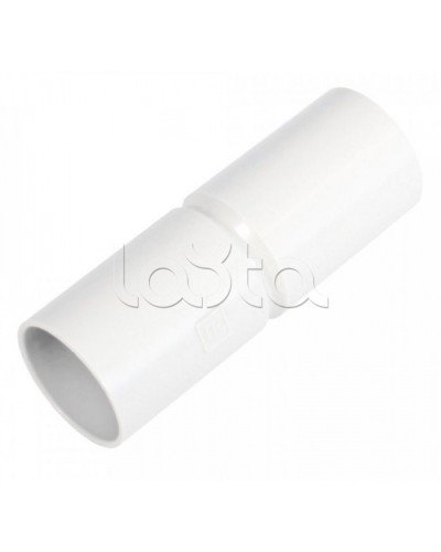 Патрубок-муфта белая д50 (12шт/144шт уп/кор) Промрукав (PR.01750б) в Калининграде Повороты, муфты, тройники Pintop.ru