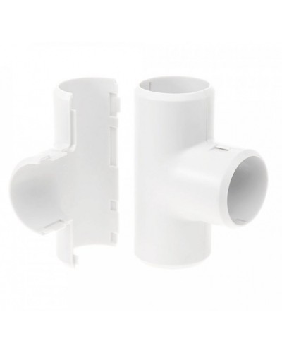 Тройник разборный белый д25 (30шт/300шт уп/кор) Промрукав (PR.07325б) в Калининграде Повороты, муфты, тройники Pintop.ru