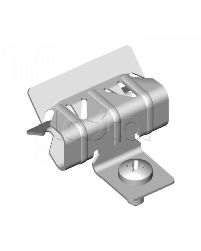Зажим балочный 15-20 мм с отгибом и винтом М6х9 Промрукав (PR08.5848) в Калининграде Аксессуары для лотков Pintop.ru