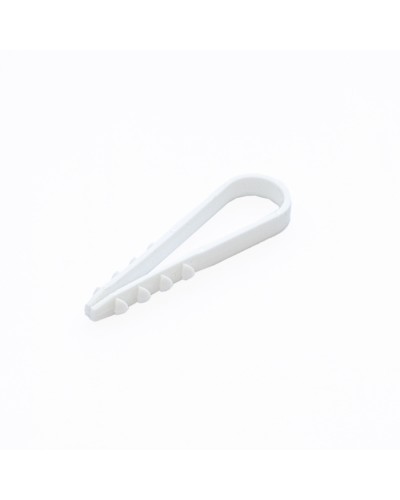 Дюбель-хомут для круглого кабеля d11-18 мм белый (10шт) Промрукав (PR08.6945) в Калининграде Крепеж: Дюбели, шурупы, саморезы Pintop.ru