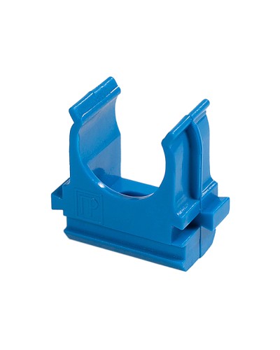 Крепёж-клипса для труб АБС-пластик синяя д20 в малой упаковке (10шт/1000шт уп/кор) Промрукав (PR13.0061) в Калининграде Держатели, клипсы, скобы Pintop.ru