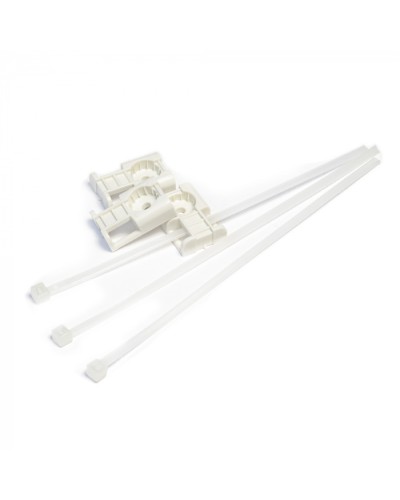 Комплекты крепления площадка для прямого монтажа белая со стяжкой 3,6х150 мм (100 шт) Промрукав (PR13.02514) в Калининграде Аксессуары для кабель-канала Pintop.ru