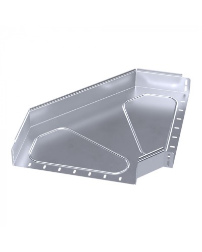 Угол горизонтальный 90 градусов Стандарт INOX (AISI 316) 400х80 Промрукав (PR16.3537) в Калининграде Аксессуары для лотков Pintop.ru