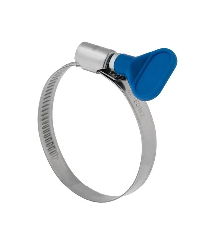 Хомут червячный 32-50/9-0,7мм, с ключом, нержавеющая сталь W2, (50 шт/уп) REXANT 07-0732-1 в Калининграде Стяжки-хомуты Pintop.ru