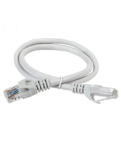 ITK Коммутационный шнур (патч-корд) кат.5Е UTP 1м серый (PC01-C5EU-1M) в Калининграде Патчкорды (медные) Pintop.ru