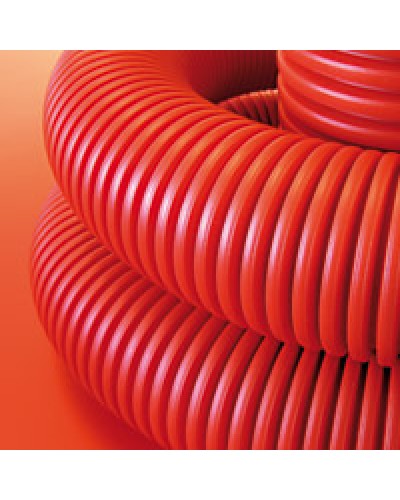 Труба гофрированная двустенная ПНД 75 мм для кабельной канализации с протяжкой DKC 121975 (50 м) в Калининграде Труба гофрированная Pintop.ru