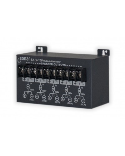 Блок аттенюаторов для настольныx усилителей Sonar SATT-100 в Калининграде Система оповещения и трансляции Sonar Pintop.ru