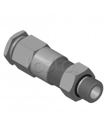 Кабельный ввод для бронированного кабеля с двойным уплотнением резьбой G1/2, внешним диаметром кабеля D=11-15 мм и проходным диаметром кабеля d=6-10 мм Спектрон КВБ-15/10-2У-М-G1/2 в Калининграде Аксессуары для кабель-канала Pintop.ru