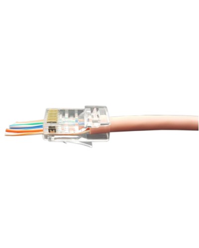 Разъем легкой оконцовки RJ-45 (8P8C) под витую пару Hyperline (PLEZ-8P8C-U-C5-100) в Калининграде Патч-корды и пигтейлы Pintop.ru