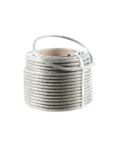 Трос стальной в ПВХ изоляции d=10.0 мм, катушка 50 метров REXANT (09-5300) в Калининграде Крепежные изделия Pintop.ru