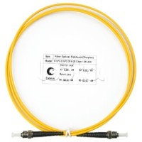 Патч-корд волоконно-оптический SM 9/125 simplex ST-ST LSZH (1,5 м) Cabeus FOP(s)-9-ST-ST-1,5m