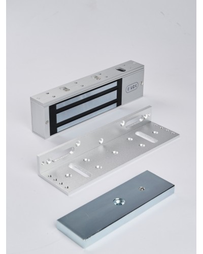 R-Lock RL-EML500-L0S - Электромагнитный замкок, 500кг, DC12/24B, цвет серебристый сатинированный алюминий RAL 7047 в Калининграде Электромагнитные замки Pintop.ru