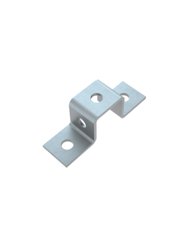 Прямоугольная скоба для страт-профиля 41х41 мм HD КМ-Профиль (PS41-41 HD) в Калининграде Держатели, клипсы, скобы Pintop.ru