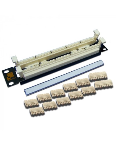 50-парный 110 кросс 10 1U, блоки в комплекте LANMASTER (LAN-RS110-50FT/10) в Калининграде Патч-панели Pintop.ru