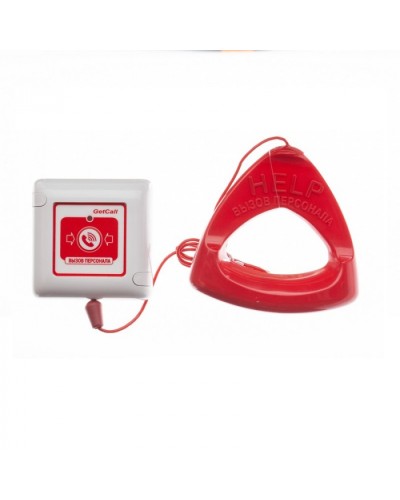 Кнопка со шнуром проводная аналоговая влагозащищенная Getcall GC-0423W1 в Калининграде Переговорные устройства Pintop.ru