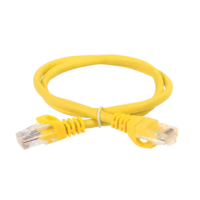 Шнур коммутационный (патч-корд), кат.5 UTP, 0,5м, жёлтый ITK (PC05-C5EU-05M)