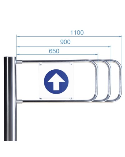 Створка для стойки калитки PERCo-AG-1100 (1100мм) в Калининграде Ограждения Pintop.ru