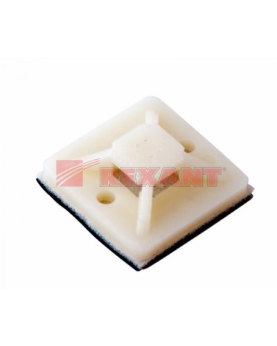 Площадка самоклеющаяся 20 х 20 мм 100 шт (10шт/уп) REXANT 07-2020 в Калининграде Стяжки-хомуты Pintop.ru