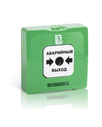 Элемент дистанционного управления Рубеж ИР 513-10 исп.1 Аварийный выход (зеленый) в Калининграде Извещатели охранные Pintop.ru