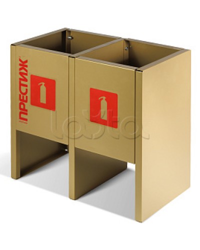 Подставка напольная ПРЕСТИЖ золото под 2 огнетушителя ПОЖТЕХНИКА в Калининграде Аксессуары для огнетушителей Pintop.ru