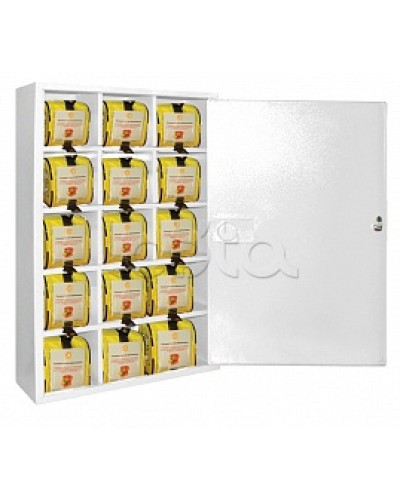 Футляр металлический секционный ПОЖТЕХНИКА ФМС-15 закрытый, белый в Калининграде Пожарные шкафы Pintop.ru