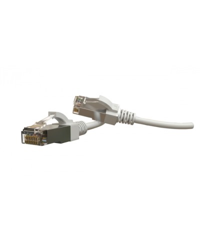 Патч-корд S/FTP Hyperline (PC-LPT-SFTP-RJ45-RJ45-C6-2M-LSZH-WH) в Калининграде Патчкорды (медные) Pintop.ru